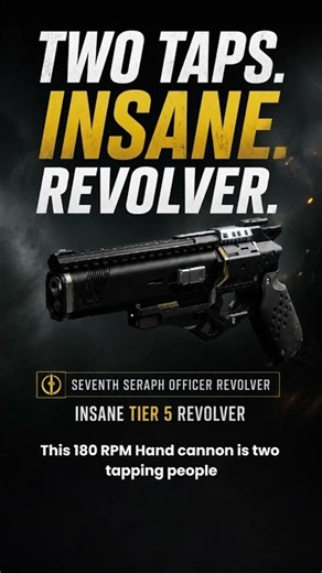 THIS 180 RPM HAND CANNON CAN 2-TAP IN THE CRUCIBLE 💀 | Seventh Seraph Officer Revolver