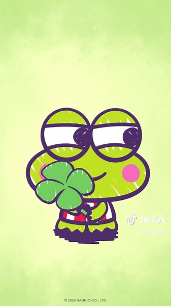 Keroppi Finds a Lucky Four Leaf Clover