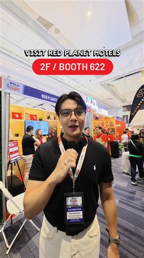 Come and join us at the 𝟯𝟯𝗿𝗱 𝗧𝗿𝗮𝘃𝗲𝗹 𝗧𝗼𝘂𝗿 𝗘𝘅𝗽𝗼! Score the lowest rates that work for your next stay. 📌 Visit us at 𝗕𝗼𝗼𝘁𝗵 𝟲𝟮𝟮 📅 𝟲-𝟴 𝗙𝗲𝗯𝗿𝘂𝗮𝗿𝘆 𝟮𝟬𝟮𝟲 📍 𝗦𝗠𝗫 𝗖𝗼𝗻𝘃𝗲𝗻𝘁𝗶𝗼𝗻 𝗖𝗲𝗻𝘁𝗲𝗿 𝗠𝗮𝗻𝗶𝗹𝗮 🌐 Book your stay at https://www.redplanethotels.com/ 📱 Download our app https://redplanet.link/RedPlanetHotelsApp #PTTE #LoveThePhilippinesLoveTheWorld #TTE2026 | Red Planet Hotels Philippines