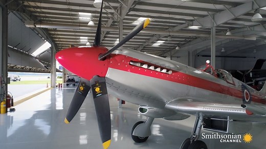 Watch to the end to see a Spitfire pilot attempt an incredibly risky maneuver! 😨 Then tune in tonight at 8PM to learn more about this incredible air-to-air fighter on Air Warriors: Spitfire. http://bit.ly/AirWarriorsMarathon | Smithsonian Channel