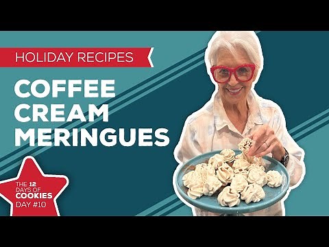 Holiday Cooking & Baking Recipes: Coffee Cream Meringues Recipe | 10th Day of Christmas Cookies