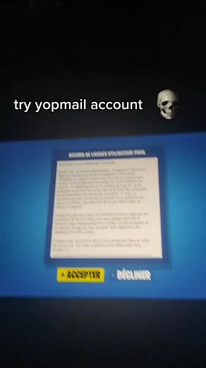 Créer un compte Yopmail pour Fortnite