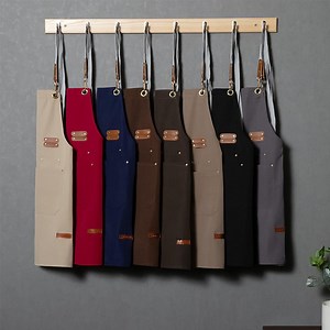 [Hot Item] AI-MICH Supply Waterproof Cute Custom Red For Restaurant Server Kitchen Uniform Apron