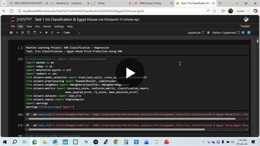 #machinelearning #datascience #knn #classification #regression #python #ai #dataanalytics #mlops #artificialintelligence #datavisualization #predictiveanalytics #realestateanalytics #irisdataset… | Ahmed Magdy