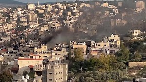 Smoke rises over Jenin as Israeli military operation continues