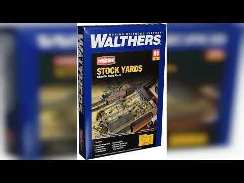 Review: Walthers Cornerstone Stock Yards-2 Pens 933-3047 HO Scale Model Railroad - Structure Kit