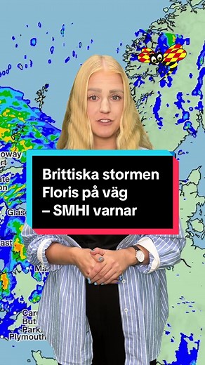 Stormen Floris på väg till Sverige – SMHI varnar