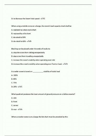 NCCCO Practice Test All Questions with Accurate Answers287 new video