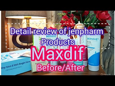 Maxdif skin brightening cream review |Maxdif before/after review|| ‪@jenpharmlifesciences7200‬