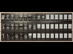 Patterns on my DIY Split Flap Display