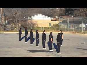 Unarmed Drill Team Practice.