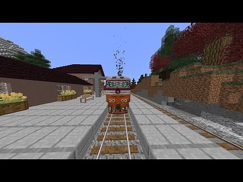 Minecraft real train mod russian train test (download)