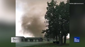Storms passed through Arkansas creating this gustnado near Trumann. | The Weather Channel