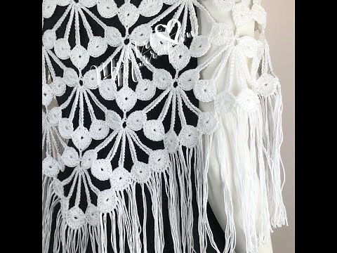 Easy Crochet Shawl Step by Step by MilArt