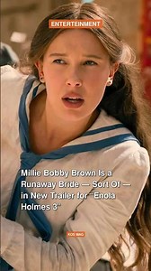 Millie Bobby Brown Is a Runaway Bride — Sort Of — in New Trailer for “Enola Holm #shorts