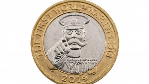 Ultra rare Lord Kitchener £2 'error' coin sells for £1,000 at auction!