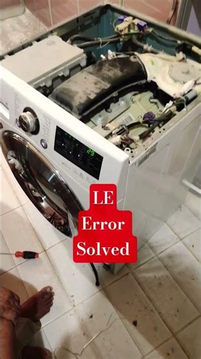 LE error solved LG washing machine
