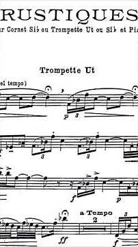 Rustiques for Trumpet and Piano by (Eugene Bozza) [Heinz Karl Schwebel] #trumpette #trumpet #music