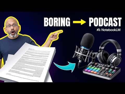 Turn Boring Research Into Podcast Audio With AI