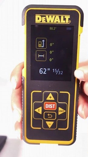 Medidor Láser DEWALT DW0165N 50m – Precisión ±1/16", Área y Volumen | www.tihsa.com