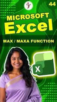 MAX/MAXA in Excel #excel #exceltips #exceltips #excelformula
