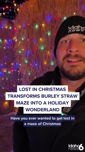 Step into a dazzling holiday wonderland at Burley Straw Maze’s “Lost in Christmas,” where glowing lights, festive slides, a zip-line, and cozy winter fun bring joy to Mini-Cassia families. Full story in the comment section 👇 A big thank-you to CBH Homes for helping Idaho News 6 light up Idaho this holiday season! #NeighborhoodNews #ValleyLights #MiniCassia #LostInChristmas #Burley | Idaho News 6