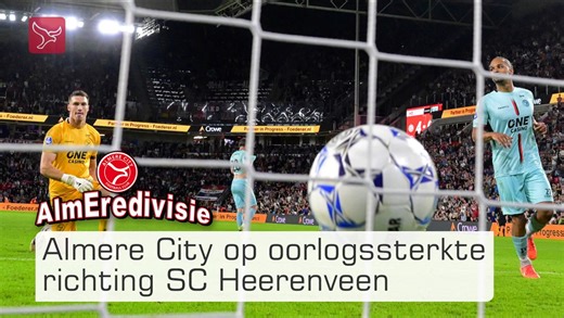 Almere City op oorlogssterkte naar SC Heerenveen