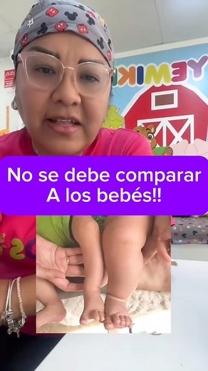 697K views · 8.5K reactions | Cada bebé es único y avanza a su ritmo, en los controles veremos que todo vaya bien!! No debemos comparar a los bebés!! #bebes #pediatra #niños #viralvideoシreels | Consultorio YEMIKIDS | Facebook