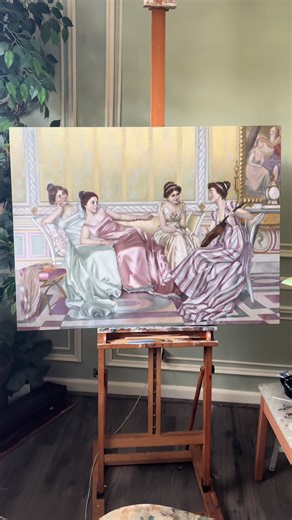 vittorio re giannini master copy - la soiree | Painting