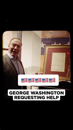 THIS IS WHERE HISTORY WAS WRITTEN. 🇺🇸 This extraordinary letter was handwritten and signed by George Washington in November 1776 & was sent to Colonel Daniel Hitchcock requesting more men for the Continental Army during one of the most critical moments of the Revolutionary War. At the time, America's fight for independence hung in the balance. Within weeks, Washington's bold leadership would help change the course of the war forever. Now, one of the most important handwritten artifacts from ou