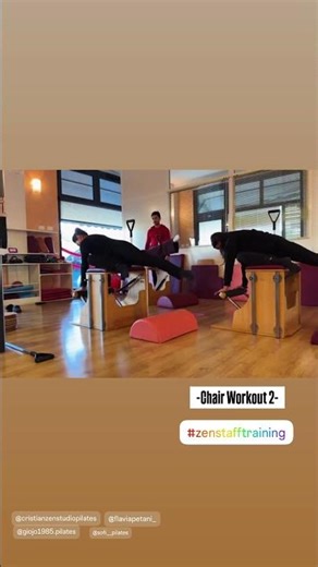 Pilates Chair Workout 2 Formazione ZenStaff per ripartire carichi💪#pilates #zenonline #pilateschair