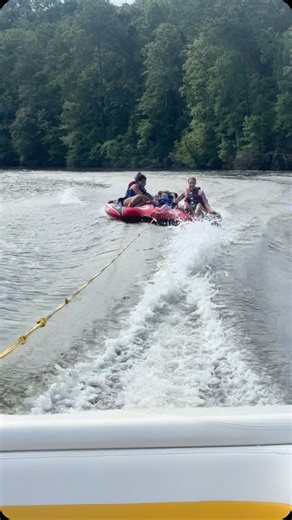 Our Lake Martin “Roller Coaster Ride”! We love tubing around here! 🌊❤️ #campascca2025 #campascca #ascca2025 | Camp ASCCA