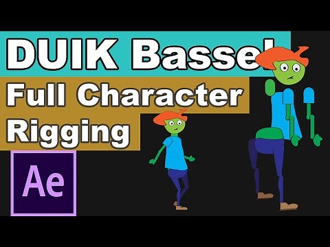DUIK Bassel Full Character Rigging and Walk Cycle