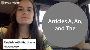 Articles Grammar Lesson