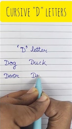 cursive "D" letters