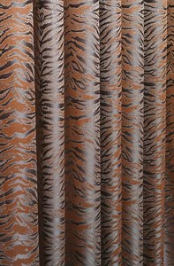 Jaguar Print Curtain: Luxury Textured Fabric Drapes, Grommet Top - Etsy