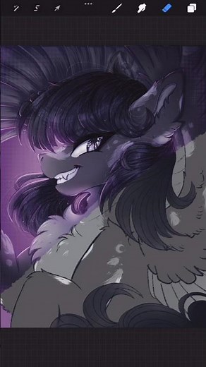 MLP | My OC pony 🐈‍⬛ | part 1 #mlp #fanart #mlpfandom #myoc
