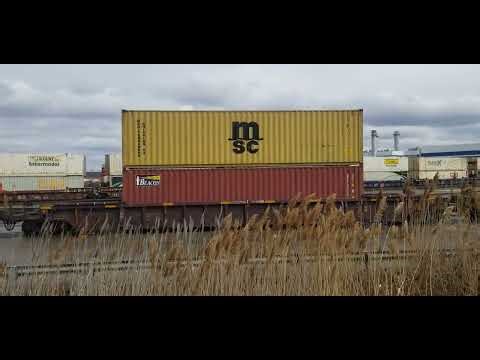 CN Locals EMD GTW GP40-2L 6425 GP38-2 4726 & GP38-2 4708 are Switching in and out