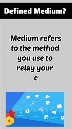 Define Medium in Communication? #shorts #medium #communication #ytshorts #viralvideo