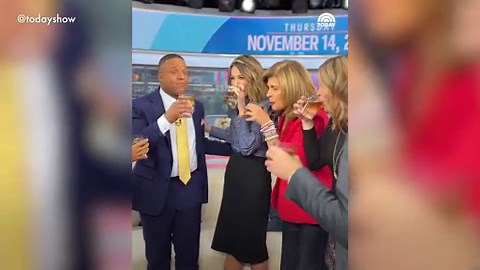 VIDEO: Today Show celebrations for Craig Melvin don't go to plan!