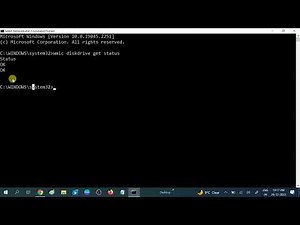 How To Check Your Hardrive Health Status In Windows Command Line