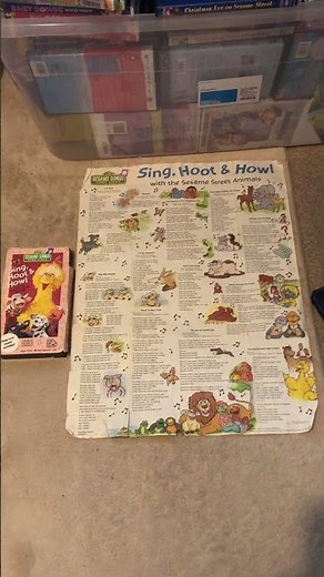Sesame Songs Home Video Sing Hoot And Howl With The Sesame Street Animals 1991 VHS 📼