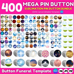400 Button Pin Sublimation Template, Canva Button Pin Template, Button Pin Svg, Pin Button, Sublimation Button Pin Template, Pinback Buttons - Etsy