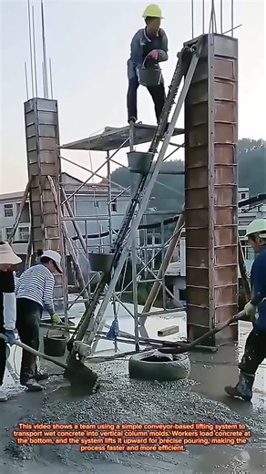 Smart Concrete Lifting System Boosting Column Construction Speed