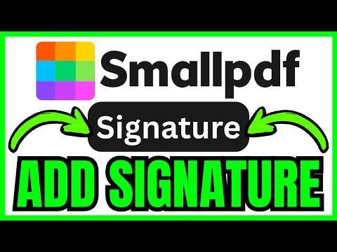 How To ADD SIGNATURE In Smallpdf (QUICK & EASY) 2026