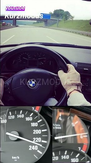 BMW E39 528I 1998 TOP SPEED TEST #e39m5