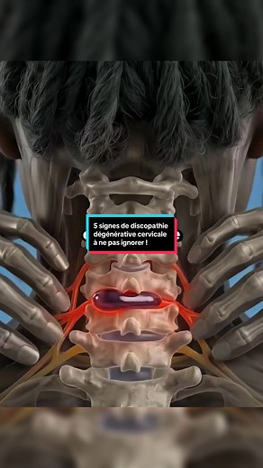 5 signes de discopathie dégénérative cervicale à ne pas ignorer ! #sante #santenaturelle #france