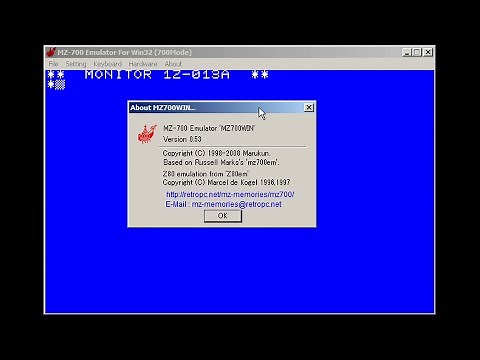 Sharp MZ-700 & MZ-1500 Emulator: mz700win