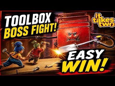 It Takes Two Toolbox Boss Fight | Toolbox Boss Defeated (Co-op)