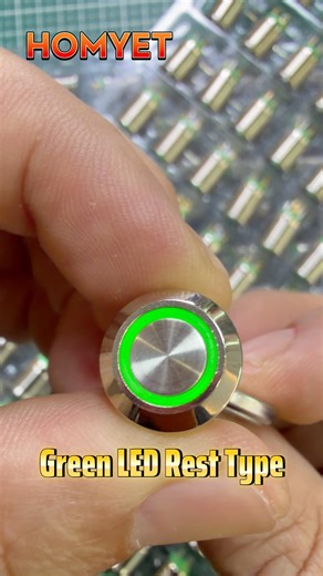 Metal Push Button with LED Rest Type IP 67 Waterproof M12 Panel Switch. #homyet #diy #pcb